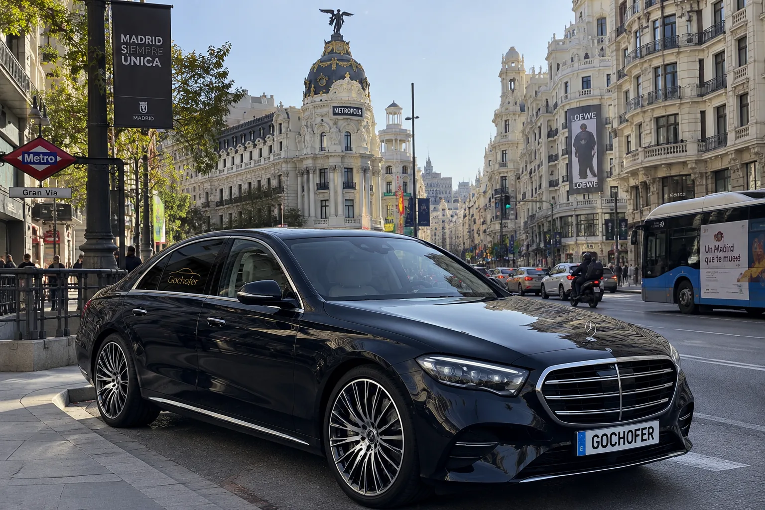 Mercedes Clase E con chófer en Aranjuez