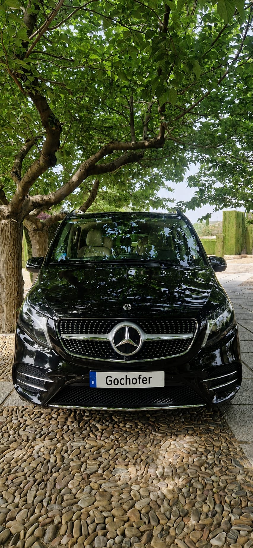 Mercedes-Benz Clase V negra real de GoChofer